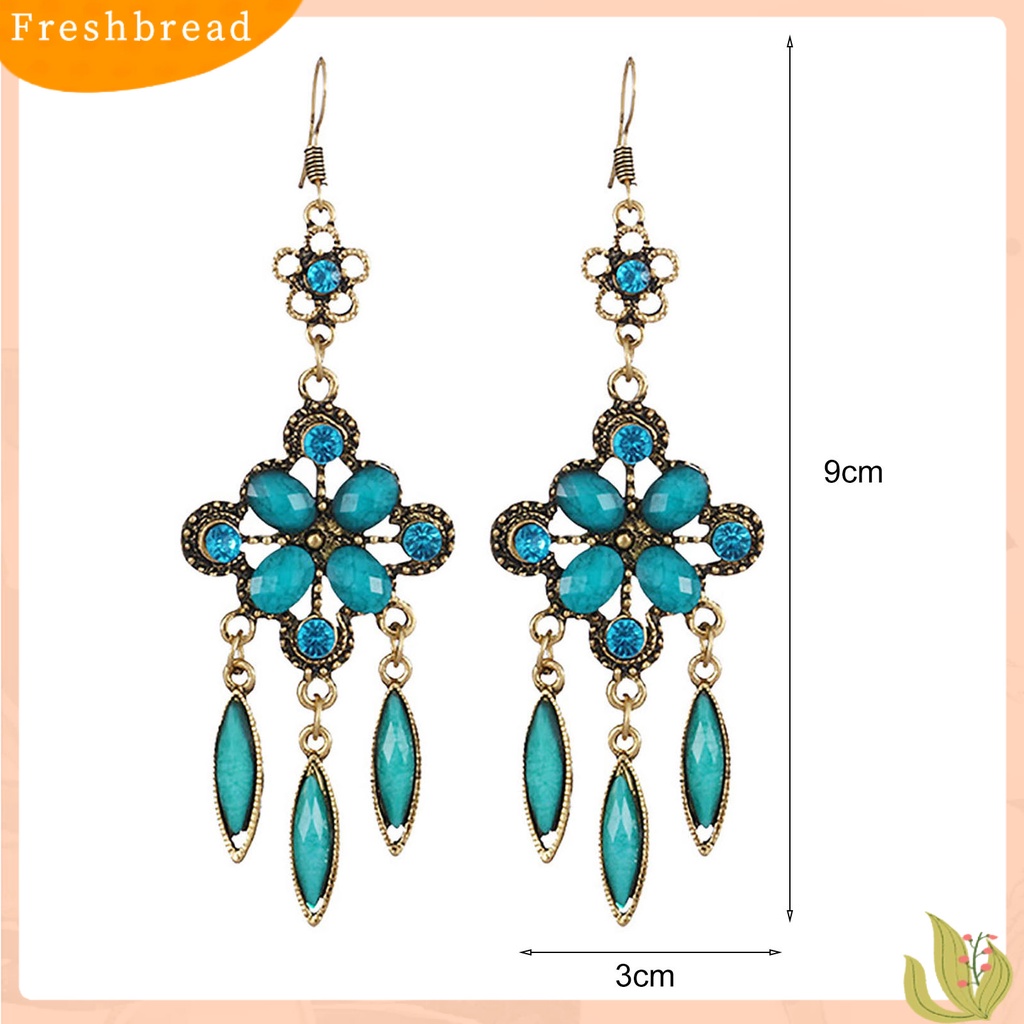 &lt; Freshbread &gt; 1pasang Anting Menjuntai Bentuk Kreatif Bahan Alloy Tahan Karat Anting Kait Antik Perlengkapan Perhiasan Untuk Lady