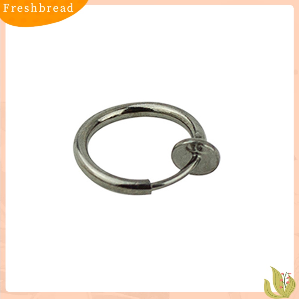 &lt; Freshbread &gt; 1Pc Anting Simple No Deformance Unisex Hidung Telinga Bibir Tindik Hoop Ring Untuk Club Pesta