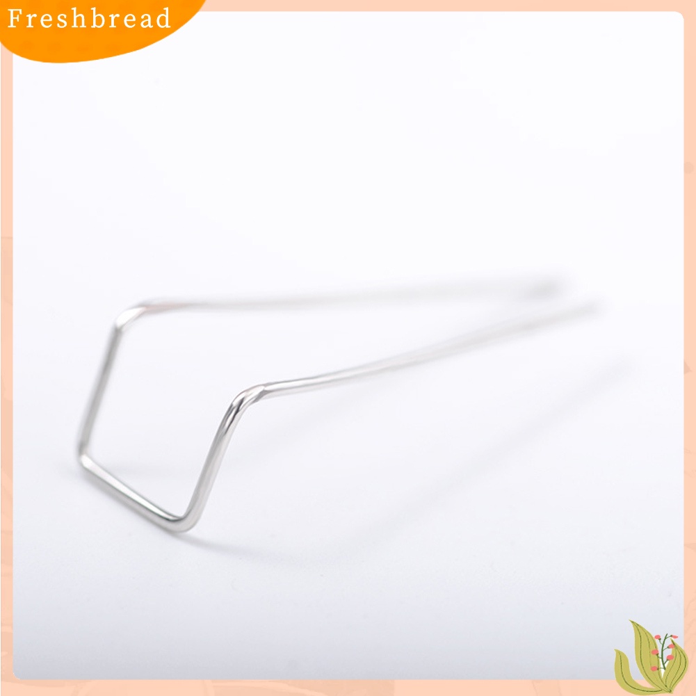 &lt; Freshbread &gt; 1Pc Double Bar Anting Geometris Sederhana Fashion Wanita Pesta Perjamuan Perhiasan