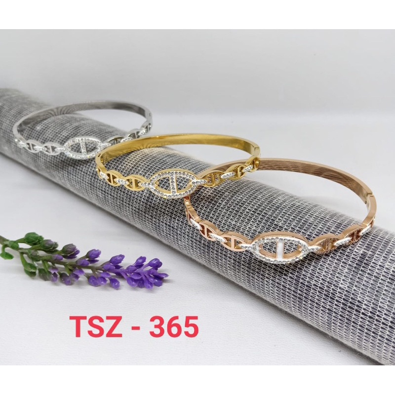 GELANG TITANIUM IMPORT TSZ 365 ANTI KARAT PREMIUM REALPICT