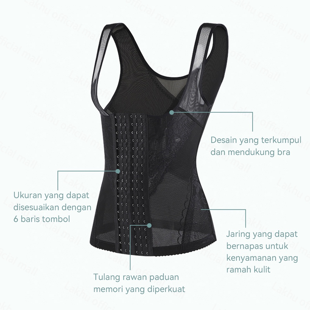 Lakhu Body Shaper Korset Pelangsing Perut Buncit Wanita Import