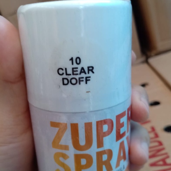Zuper Spray Paint Pilok Pilox Warna Clear Doff / Pernis Dop / Clear Tidak Mengkilap (P10 ) 150cc/150ml