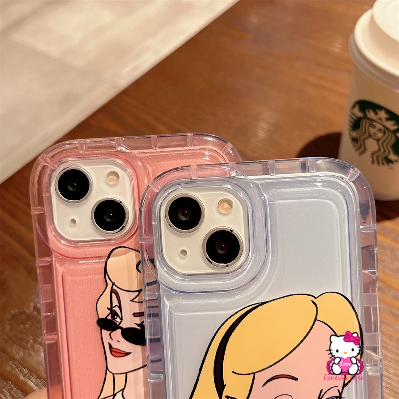 Kartun Lucu Imut Disney Princess Cover Untuk Redmi Note11 1010s 9 11s Redmi 9A 10 9T 10A A1 9C NFC Note10 Note1 Note10s Note9 Shockproof Airbag Soft Tpu Case