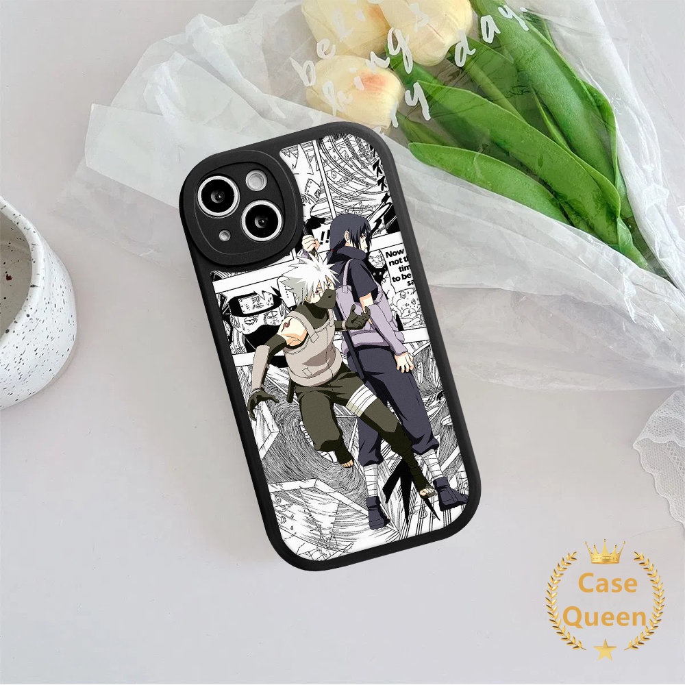 IPHONE Kartun One Piece Naruto Luffy Case Kompatibel Untuk Iphone7Plus11 12 13 14 Pro MAX XR 7x6 8 6s 14 Plus XS MAX SE 2020 7 Plus Anime Trendi Lembut TPU Penutup Belakang