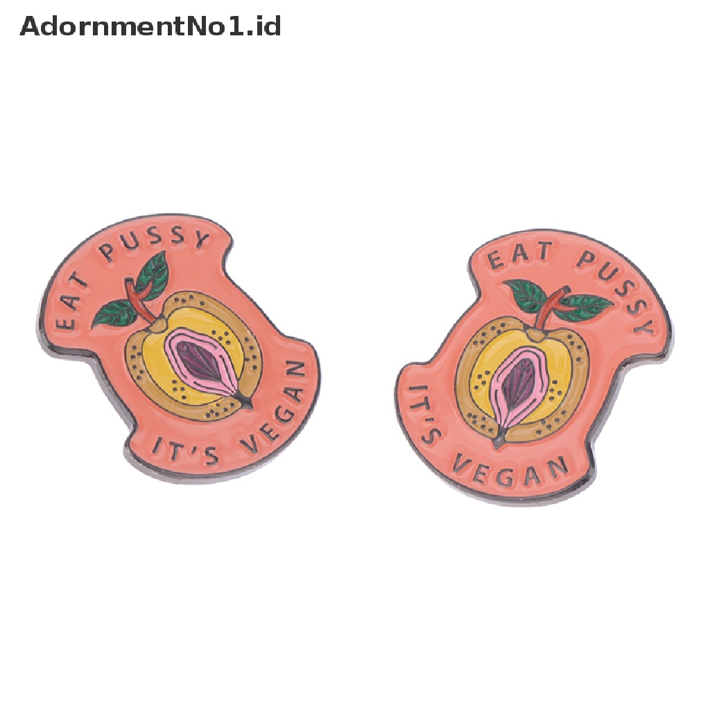 [AdornmentNo1] Vegan Feminist Bros Enamel Pin Kartun Logam Bros Fashion Kerah Lencana [ID]