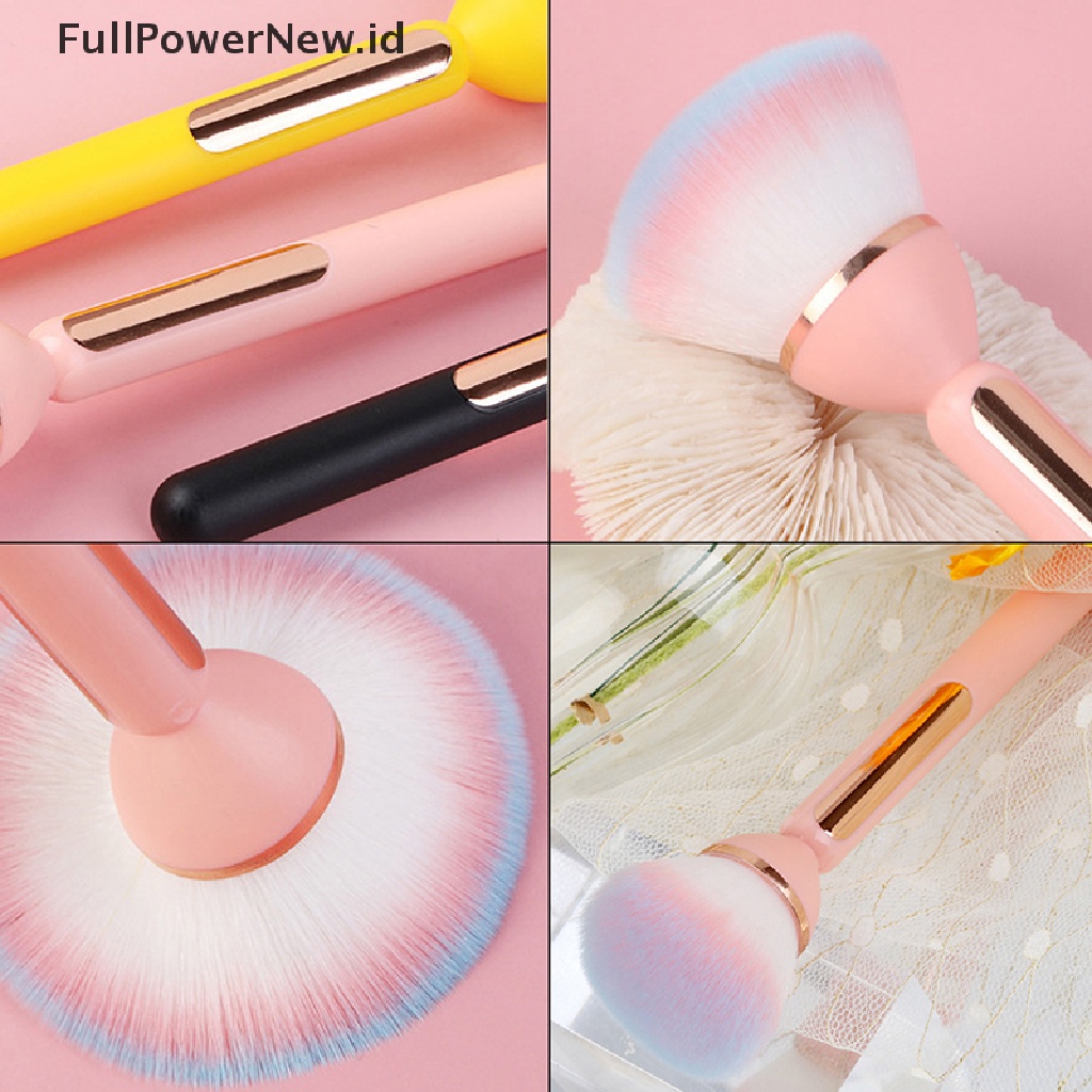 Power 1PC Sikat Pembersih Debu Kuku Kepala Besar Untuk Manicure Blush Powder Makeup Brushes ID