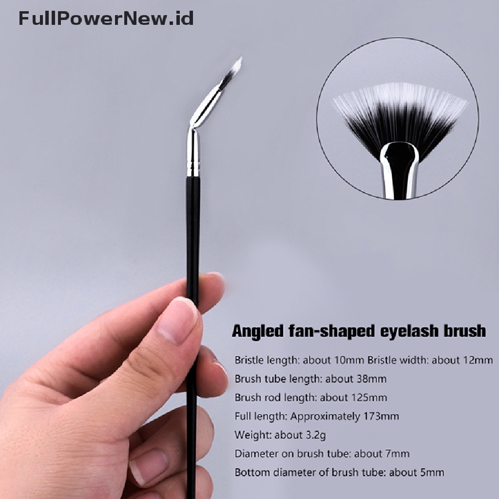 Power 1PC Profesional Sikat Bulu Mata Siku Mini Fan Lash Fan Brush Alat Make Up ID