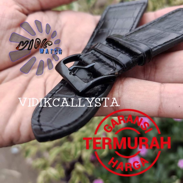 Strap Tali Jam Tangan Kulit 30mm 30 MM Hitam 30