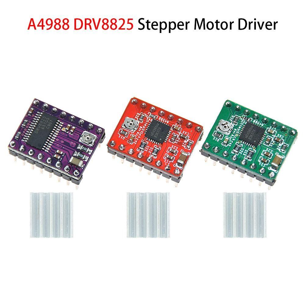 Populer 3pcs Driver Motor Stepper Untuk SKR V1.3 1.4 GTR V1.0 RAMPS 1.4/1.6 MKS Breakout Board Dengan Heat sink 3D Printer Parts