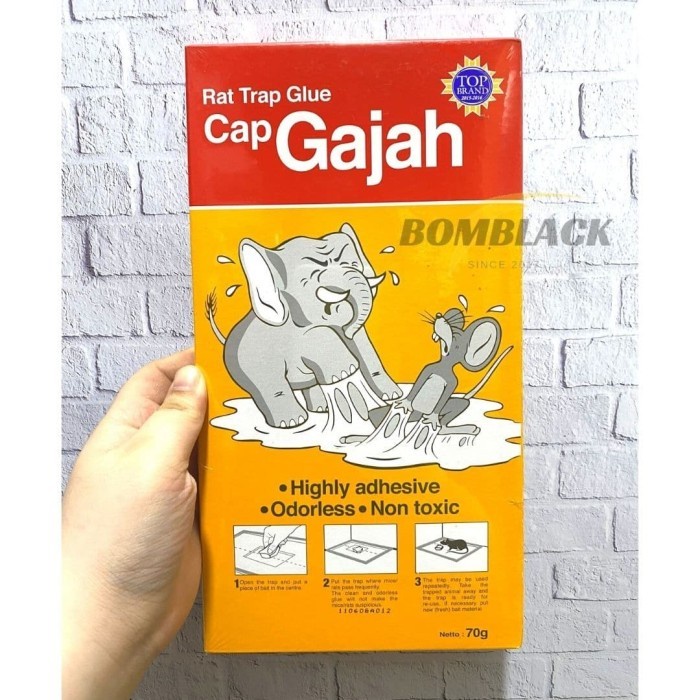Lem Tikus Cap Gajah Jebakan Tikus Perangkap Tikus Model Buku Papan TERMURAH
