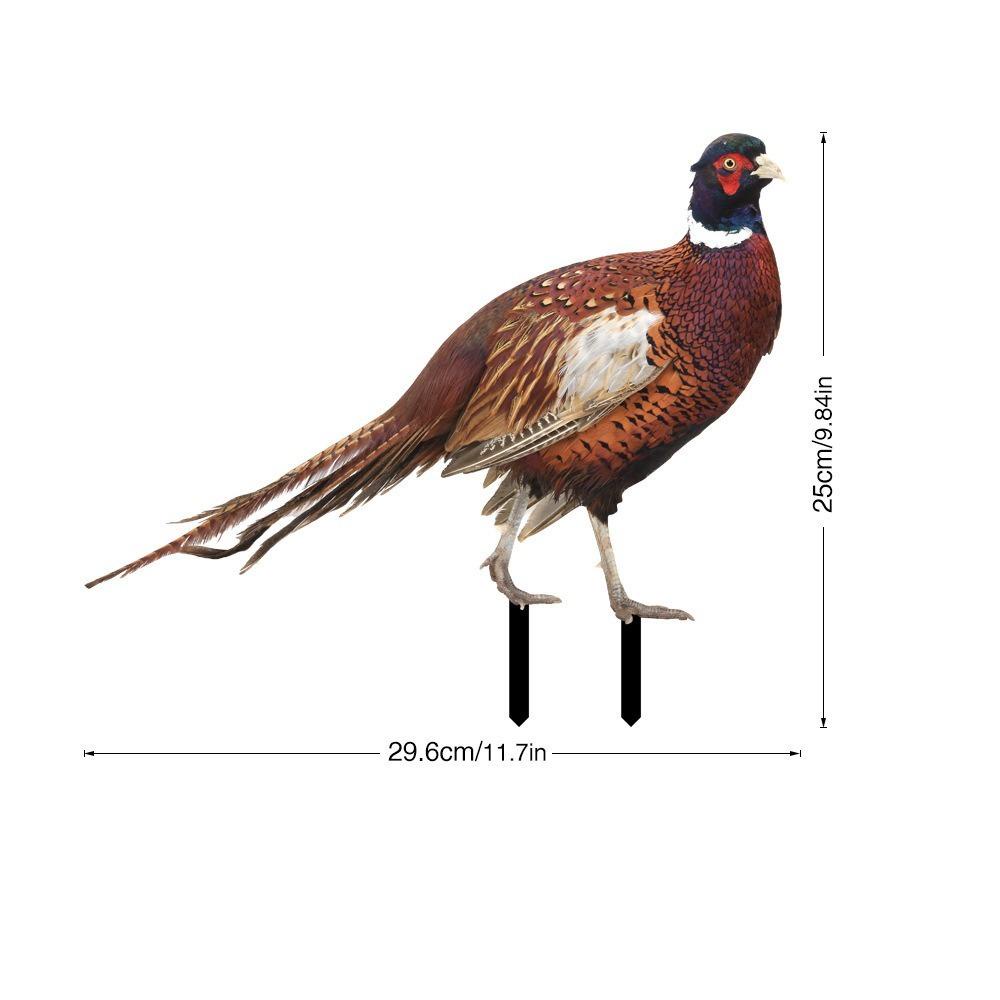 R-FLOWER Patung Ayam Jago Akrilik Tahan Cuaca Printing Dua Sisi Yard Art Decor Hiasan Ayam