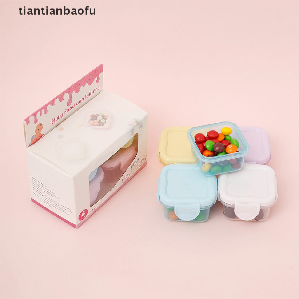 [tiantianbaofu] 1pc Kotak Penyimpanan Mini Lunch Box Fresh Box Portable Kemasan Makanan Anti Bau Box Dapat Didinginkan Heag Sealed Box Butik