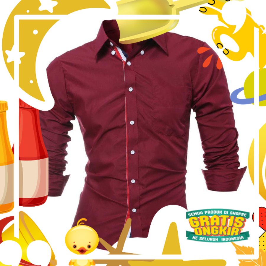 KEMEJA PRIA DEWASA KEKINIAN IMPOR CASUAL HEM COWO TERLARIS F2D0 TERMURAH PREMIUM PROMO SLIMFIT KERJA