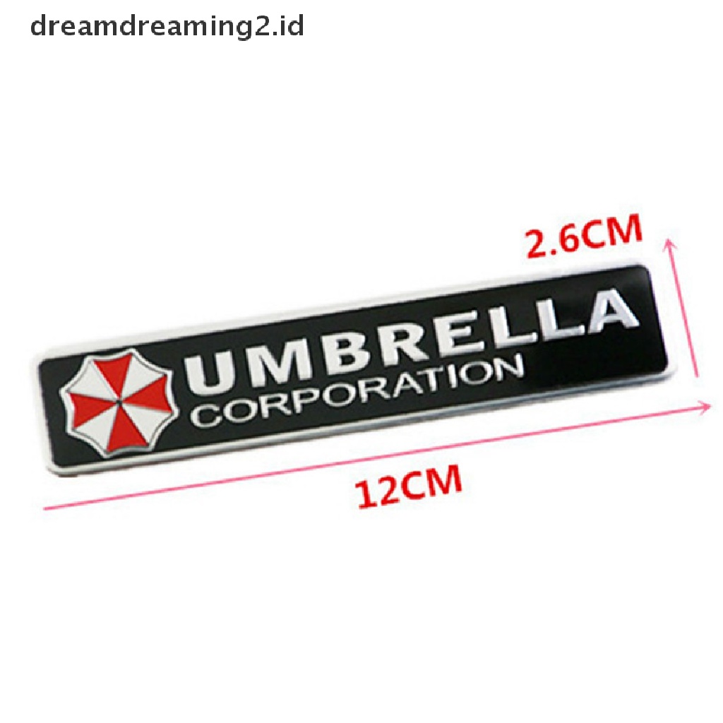 (hot) 3d Aluminium Alloy Payung Corporation Residen Evil Decals Dekorasi Lencana//