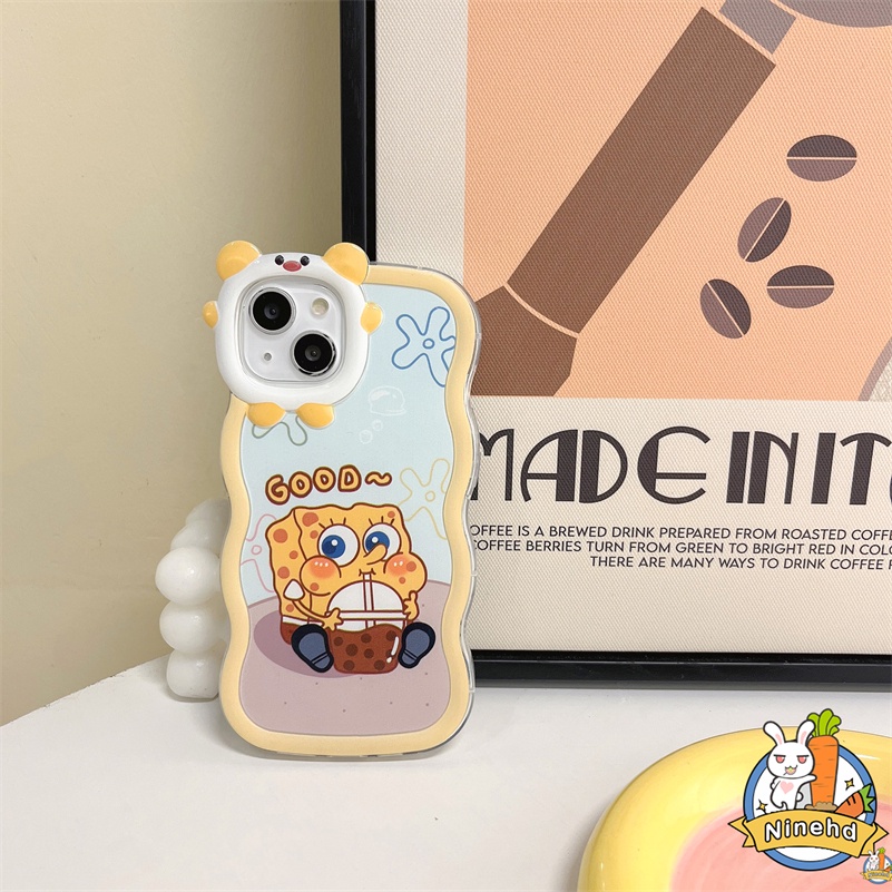 IPHONE Casing Kompatibel Untuk Iphone14 13 12 11 Pro Max X Xr Xs Max7 8 6 6s Plus SE Pasangan Motif Animasi Lucu Monster Kecil Lensa Casing Ponsel Halus Lembut Shockproof Cover Pelindung