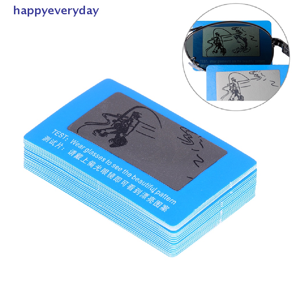 [happy] 20pcs/set Pria Wanita polarised polarized sunglasses shades Kartu Tes Ikan ski [ID]