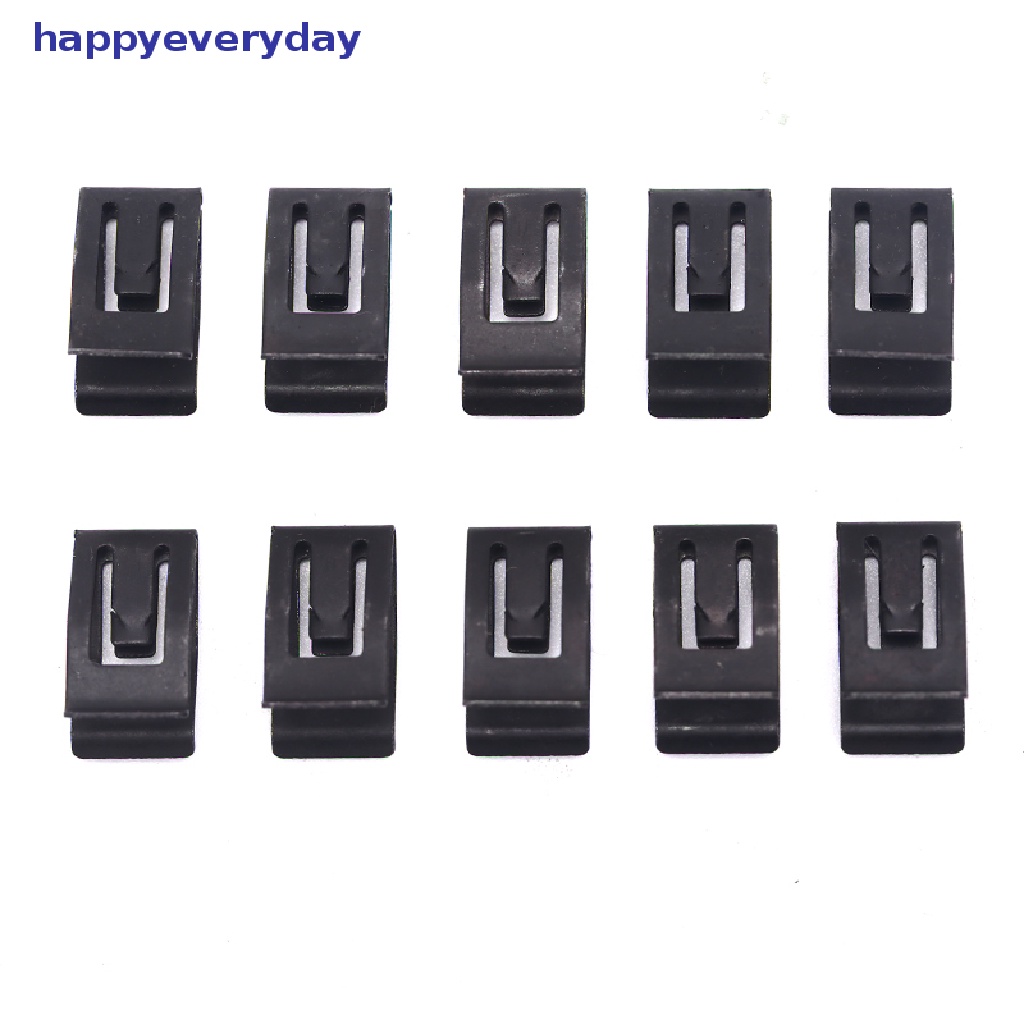 [happy] 10x Dashboard Dash Konsol Depan Mobil Auto Trim Penahan Logam Rivet Klip Gadget [ID]