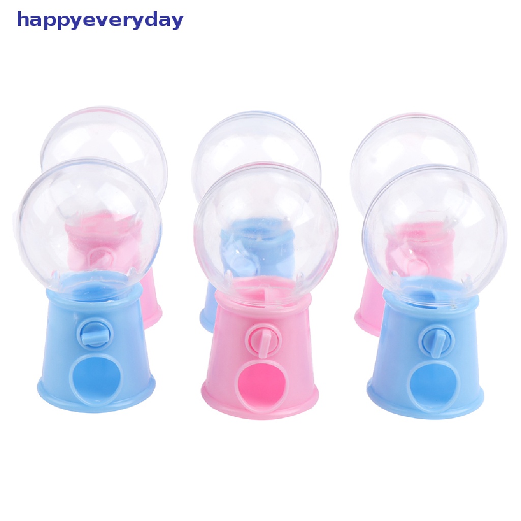 [happy] Mesin Permen Mini Bubble Gumball Dispenser Coin Bank Mainan Anak Hadiah Chrismas [ID]