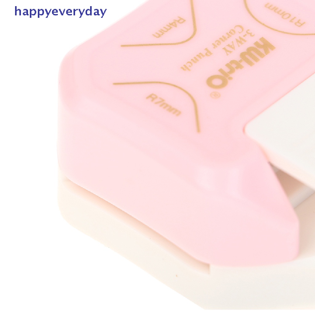 [happy] Mini Corner Rounder Punch 3arah Pemotong Sudut DIY Round Edgers Trimmers [ID]