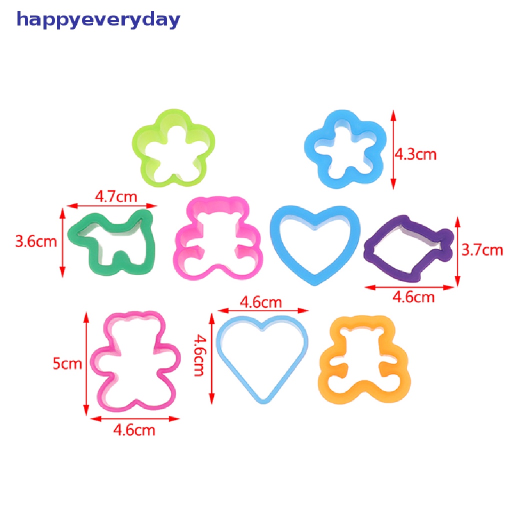 [happy] 12pcs/pack Kartun Lucu Sushi Cookie Cutter Fondant Alat Cetakan Kue Dekorasi [ID]