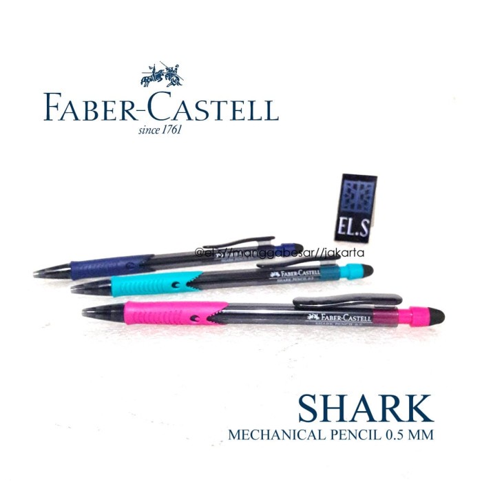 

Faber Castell Shark Mechanical Pencil 05 (Pensil Mekanik)