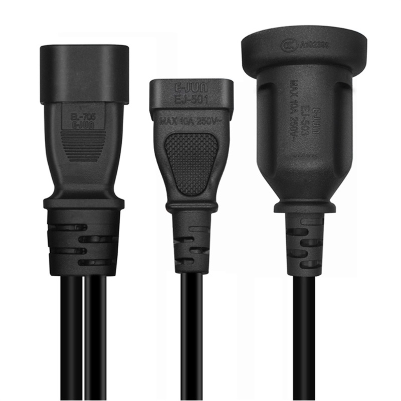 Zzz IEC320 C14 Male Plug Extension Kabel Listrik Ke 1-15R+AU Female Extender Line