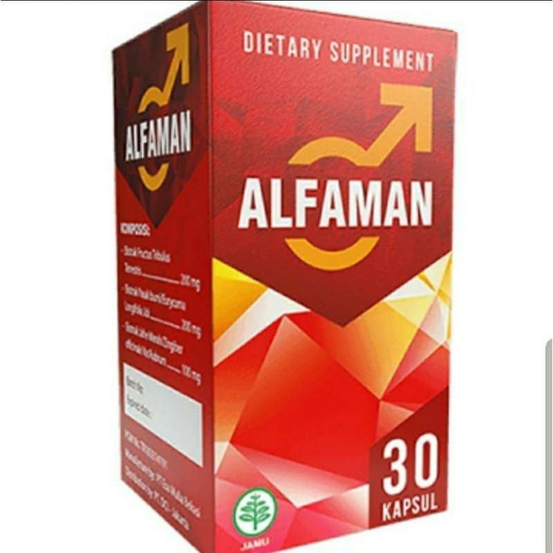 100% ORIGINAL ALFAMAN Kapsul Original Herbal Asli Atasi Masalah Pria Suplement Obat Alfaman