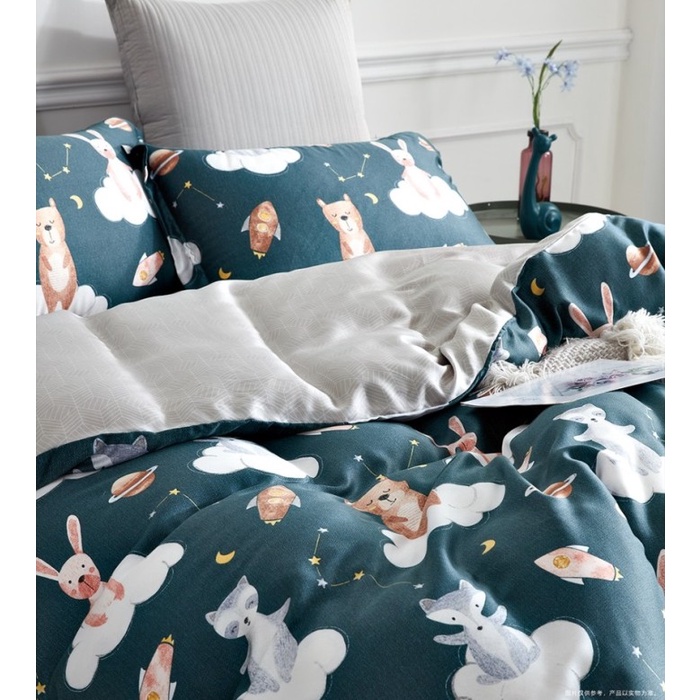 Idola Style Lavender Sprei Cloudy Galaxy Organic Bamboo 40S ATF-0008