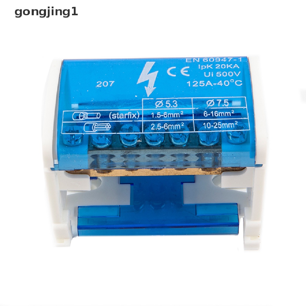 Ggg Din Rail Terminal Block WKH207 Kotak Distro Listrik Modular Blok Sambungan ID