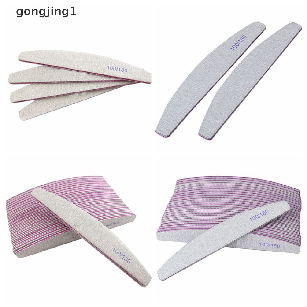 Ggg 1/5PCS Nail Art Sanding Files Blok Buffer Manicure Pedicure Alat UV Gel ID