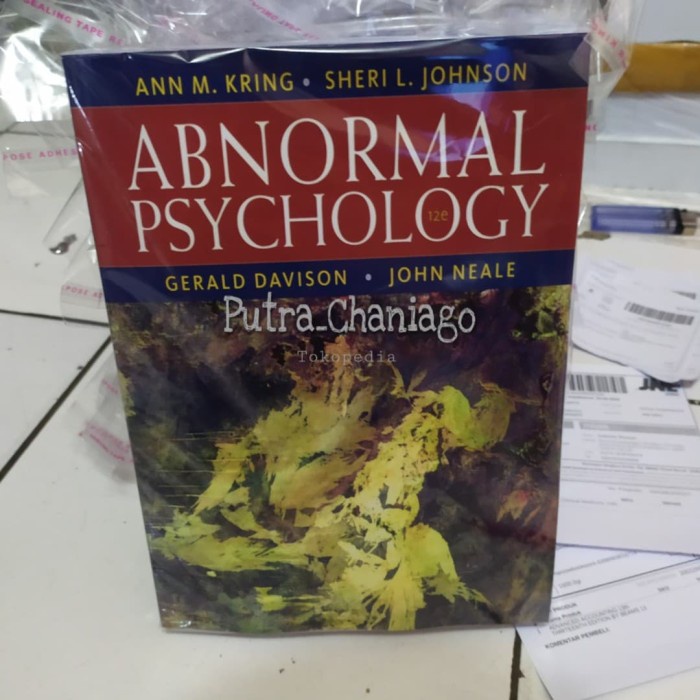 Buku Abnormal Psychology 12th Edition By Gerald Davison