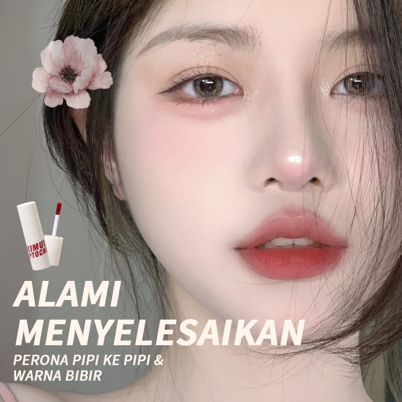 (READY &amp; ORI) Kimuse Lip To Cheek Blush &amp; Lip Tint Natural Mask Proof KS720