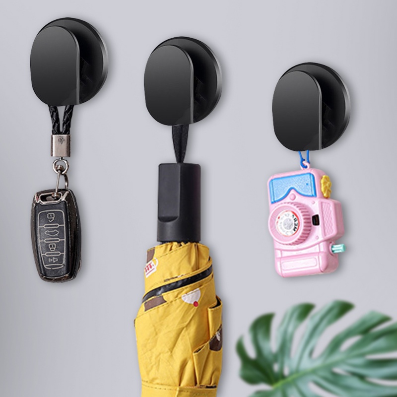 Portable Car Self Adhesive Hidden Mini Plastic Hook/Rak Gantung Kunci Hemat Ruang Otomotif/Kait Penyimpanan Serba Serbi Internal Kendaraan