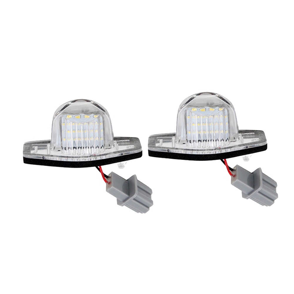 2pcs Led Plat Lampu Auto Mobil styling Led Tail light Lampu Led Putih Untuk Honda Civic Coupe FR-V CR-V JAZZ Element StreamGT