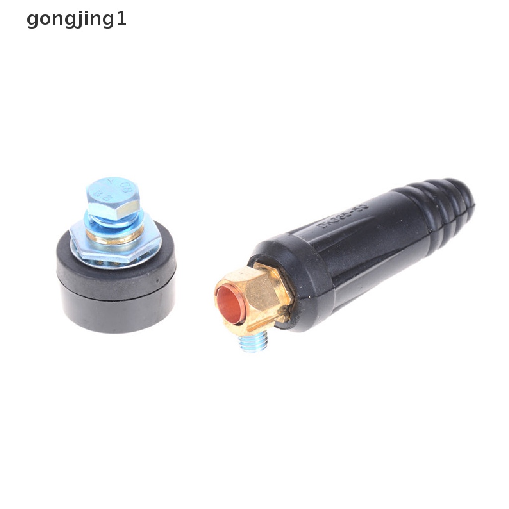 Ggg 1set DKJ35-50 Quick Fitg Male Female Konektor Plug Adaptor Mesin Las ID