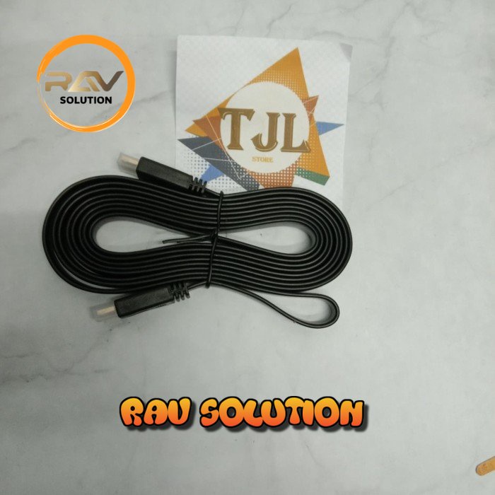 Kabel hdmi to hdmi 3 meter / kabel hdmi flat 3meter /kabel hdmi 3meter - SET A