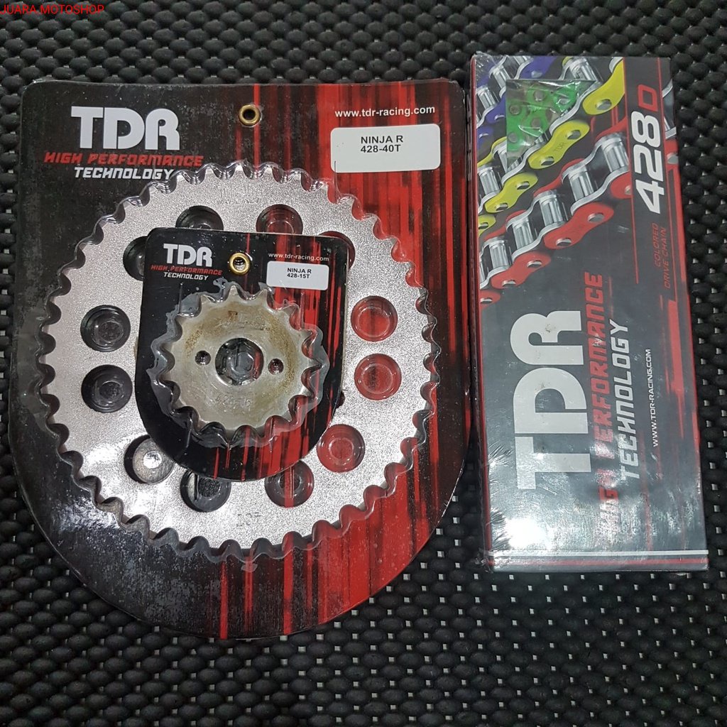 GIR GEAR SET TDR NINJA 150 NINJA R NINJA RR NINJA SS 428 RANTAI WARNA