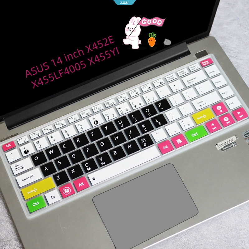 Cover Keyboard Laptop Untuk Model ASUS 14inch X452E X455LF4005 X455YI Silikon Anti Air Pelindung Kulit Penutup Debu Laptop [ZK]