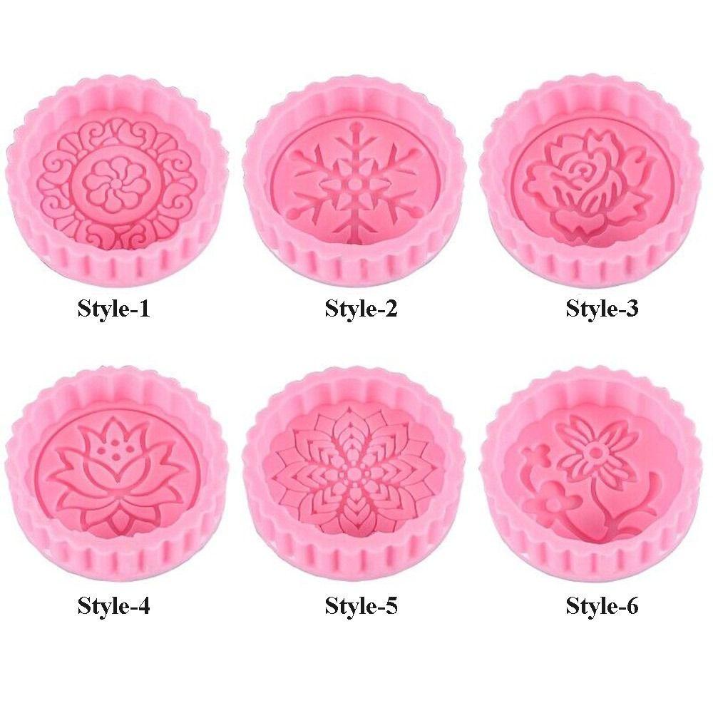 R-FLOWER 2pcs Cetakan Kue Reusable Silikon Aksesoris Dapur Jelly Mold