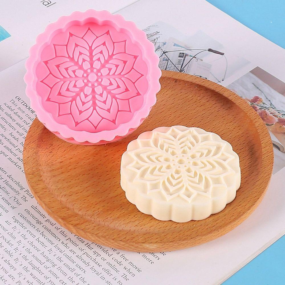 R-FLOWER 2pcs Cetakan Kue Reusable Silikon Aksesoris Dapur Jelly Mold