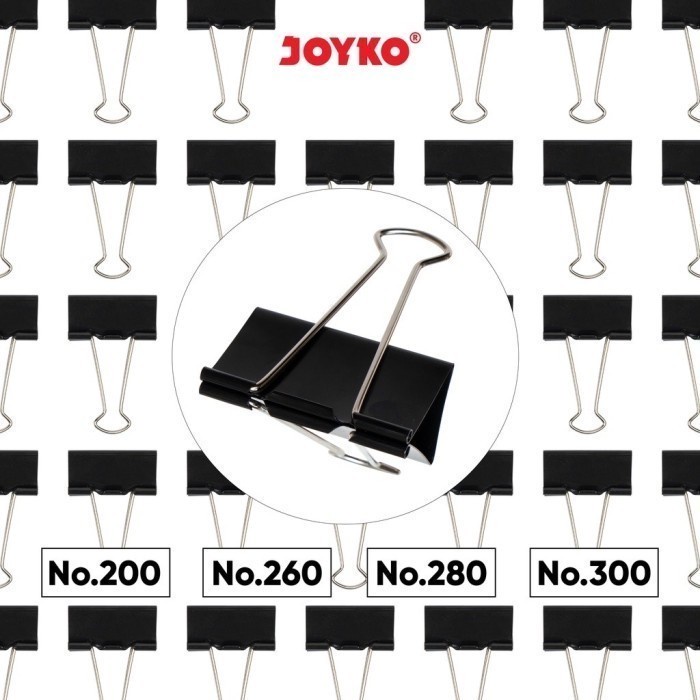 

Binder Clip Klip Penjepit Kertas Joyko Black 200 ~ 300