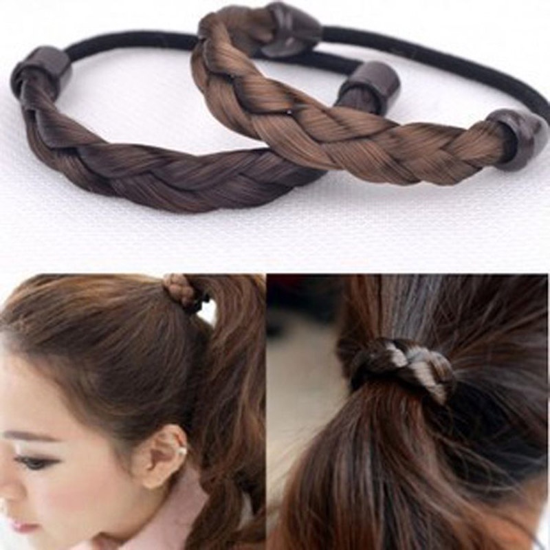 Gaya Baru Wig Unik Twist Kepang Ikat Kepala Karet Kecil Ikat Rambut Hair Tie