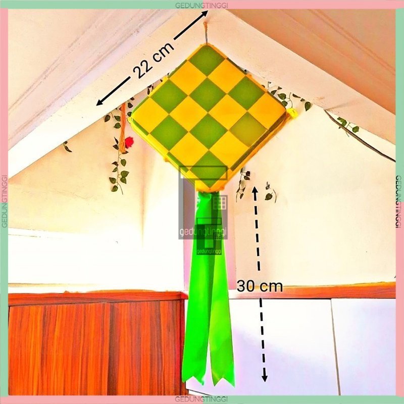 Lampu Hias Tirai Ketupat Gantung Bulan Bintang Sabit Led Dekorasi Perlengkapan Pernak Pernik Dekor Hiasan Ornamen Ornament Tulisan Selamat Lebaran Idul Fitri Ramadhan Ramadan Kareem Warna Warni Warm White Cafe Kafe Waterproof Outdoor Outdor Anti Air 2023