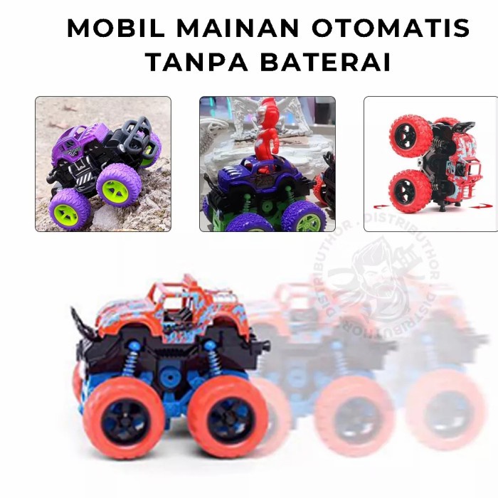 MAINAN ANAK MOBIL MOBILAN MONSTER ZAP POWER CAR FUN FRICTION PUTAR