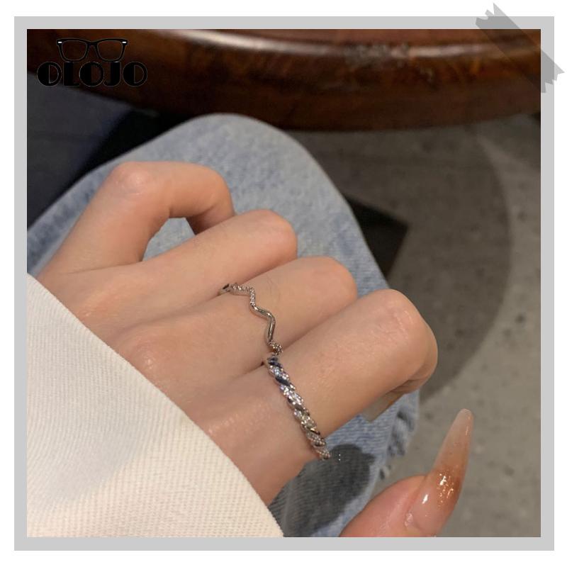 【COD】Cincin Gaya Keren Wanita Desain Lingkaran Polos Gajah Kelas Tinggi Super Halus Buka Ring