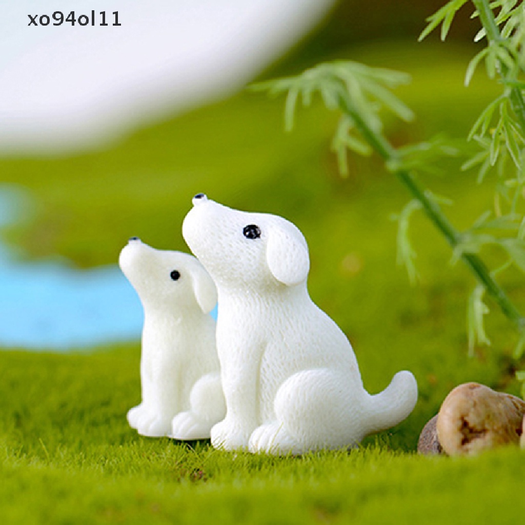 Xo Anjing Lucu Mini Miniatur Peri Taman Ornamen Dekorasi Pot Craft Aksesoris OL