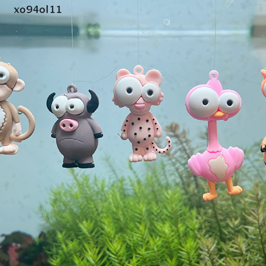 Xo Floag Ikan Dekorasi Ornamen Hewan Jerapah Zebra Singa Flamingo Aquarium Liontin Kecil Kreatif Lansekap Craft Pendant OL