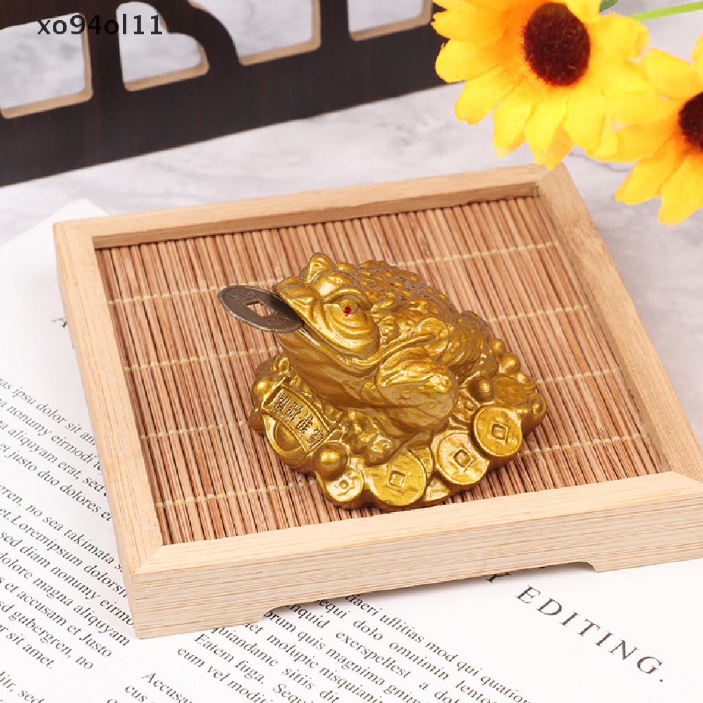 Xo Wealth Golden Frog Kodok Koin Rejeki Cina Kodok Feng Shui Kodok Ornamen Keberuntungan OL