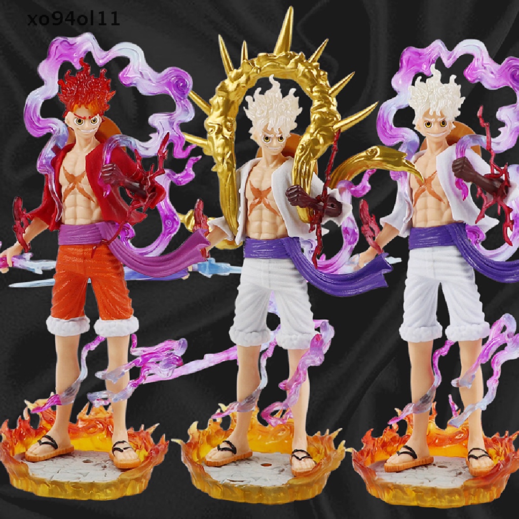 Patung XO Anime One Piece Luffy Gear5 Nika Sun God Action Figure Koleksi OL