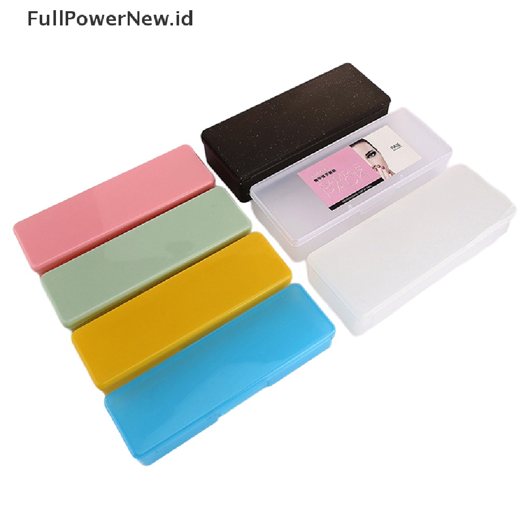 Power PP Gali Telinga Aksesoris Wadah Penyimpanan Tahan Debu Kotak Penyimpanan Alat Nail Art ID